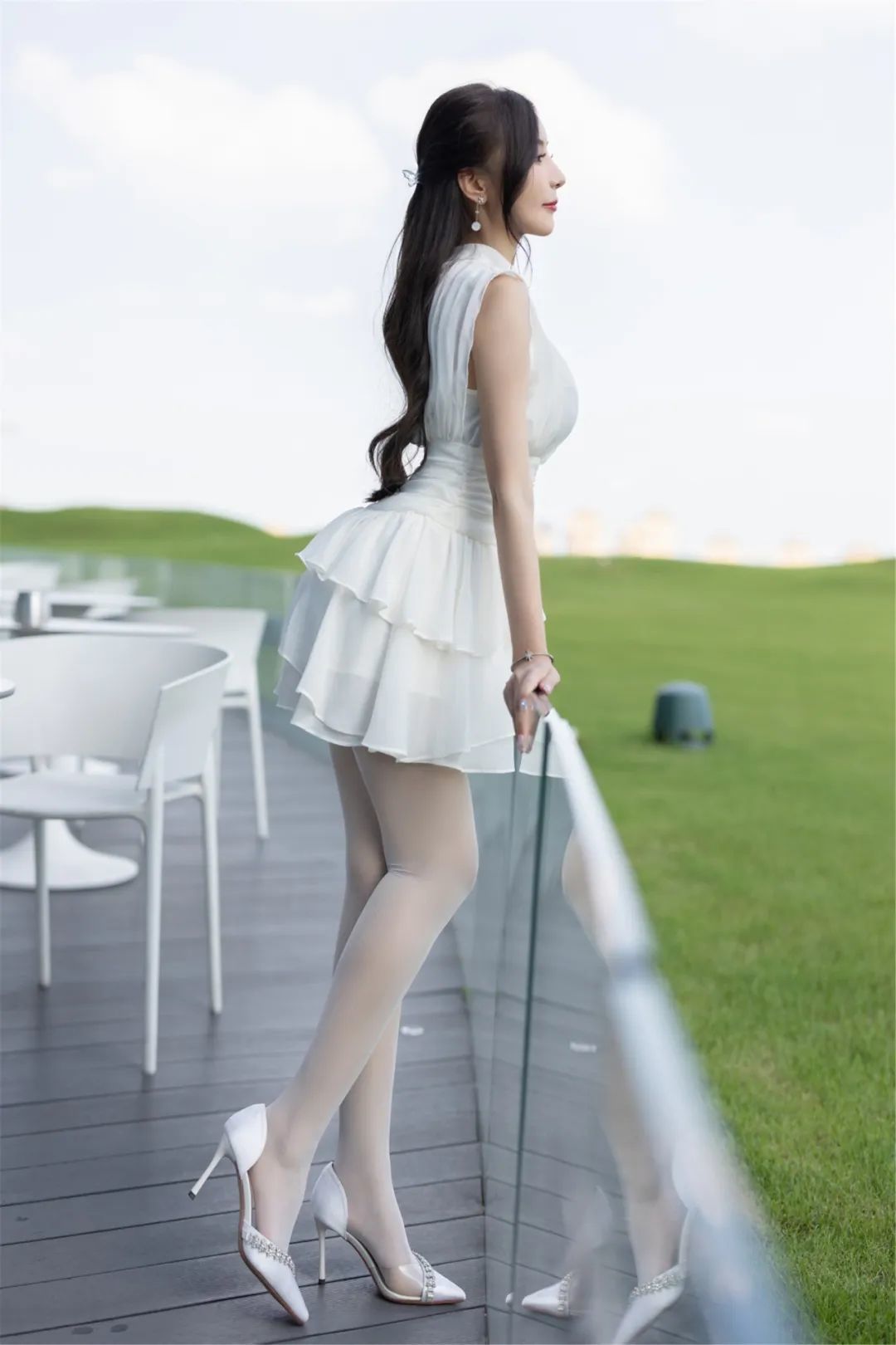 秀人集模特写真：王馨瑶，纯白少女美如画「摄影评测与赏析」_黑料正能量